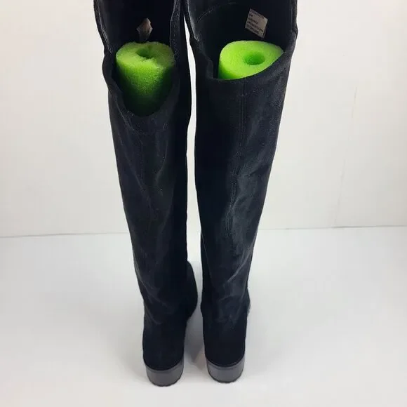 Blondo Starla Waterproof Black Suede Over-The-Knee Boots Women's Size 6.5M - Picture 8 of 16
